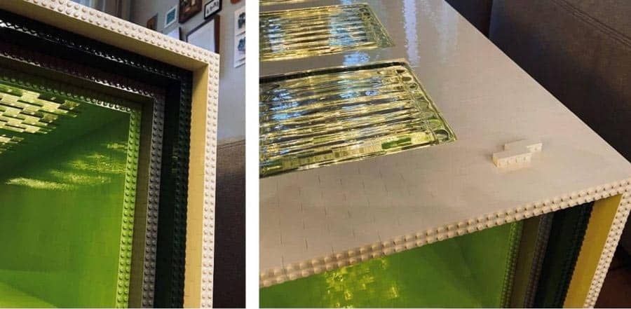 TAVOLINO DA CAFFÈ realizzato con cubetti Q-BRICKS