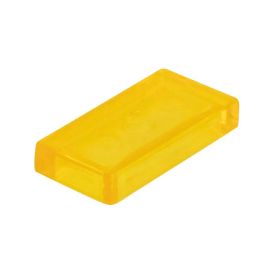 Picture of Loose tile 1X2 traffic yellow transparent 004