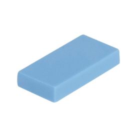 Picture of Loose tile 1X2 light blue 890