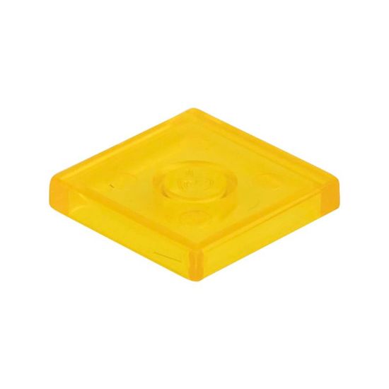 Slika Posamezna ploščica 2X2 prozorno prometno rumena 004