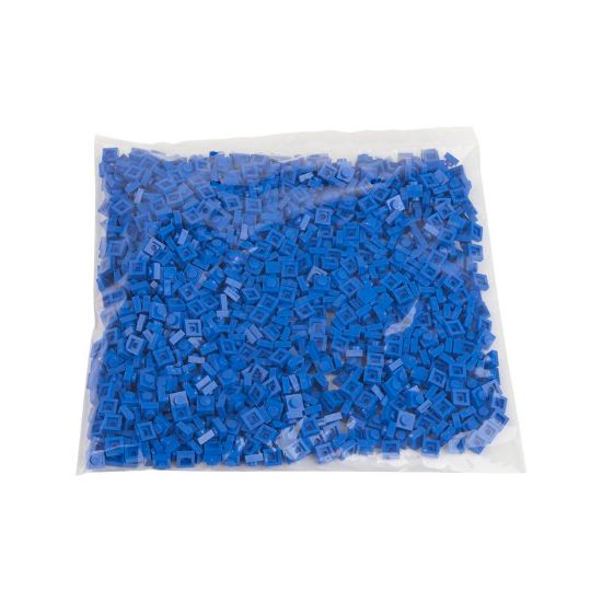 Picture of Bag Plates 1X1 Blue 663