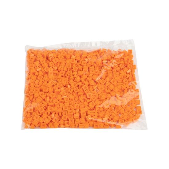 Picture of Bag 1000 pcs plates 1X1 bright red orange 150