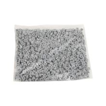 Picture of Bag 1000 pcs plates 1X1 window gray 411