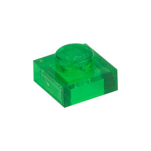 Image de la catégorie Sac de 1000 pieces Brique 1x1 vert de sécurité transparente 708