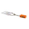 Image de Porte-clés en argent 2x4 orange clair 150