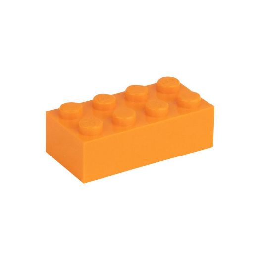 Image de la catégorie Porte-clés en argent 2x4 orange clair 150