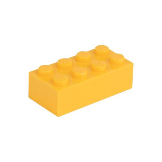 Image de la catégorie Porte-clés en argent 2x4 jaune melon 242
