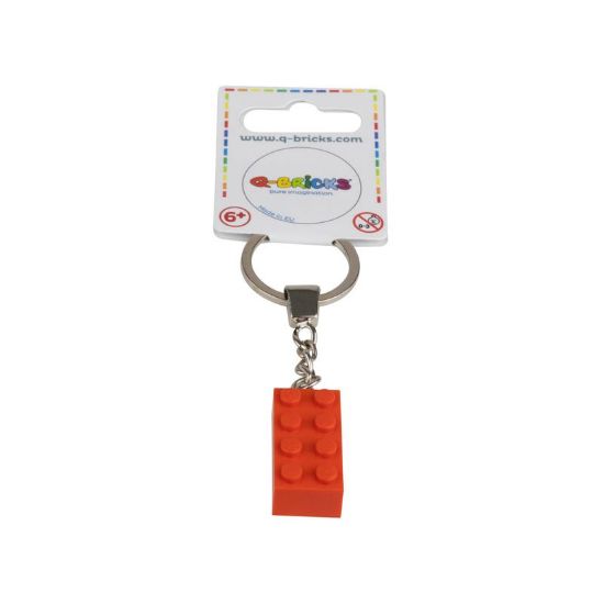 Image de Porte-clés en argent 2x4 orange 501