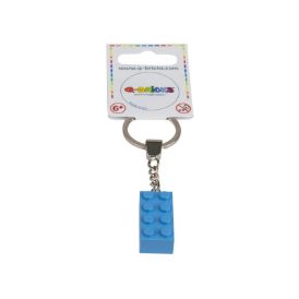 Image de Porte-clés en argent 2x4 bleu azur 890