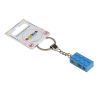 Image de Porte-clés en argent 2x4 bleu azur 890