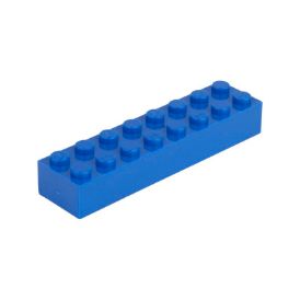 Slika Posamezna kocka 2X8 nebesno modra 663