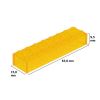 Picture of Loose brick 2X8 traffic yellow transparent 004