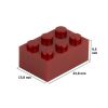 Picture of Loose brick 2X3 brown red 852