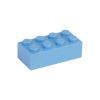 Slika Posamezna kocka 2X4 svetlo modra 890
