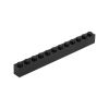 Picture of Loose brick 1X12 traffic black 650