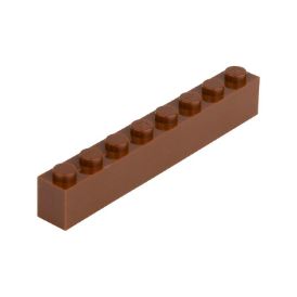 Picture of Loose brick 1X8 signal brown 090