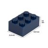 Picture of Loose brick 2X3 sapphire blue 473
