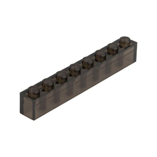 Picture of Loose brick 1X8 traffic black transparent 024