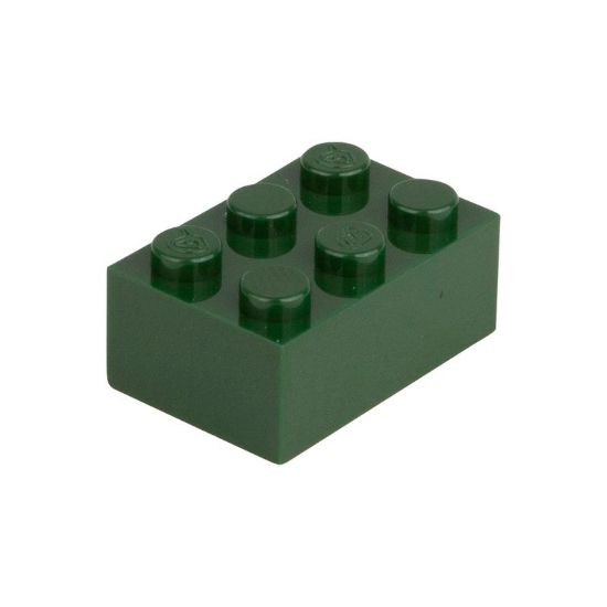 Picture of Loose brick 2X3 moss green 484
