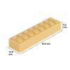 Picture of Loose brick 2X8 sand yellow 595