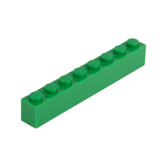 Picture of Loose brick 1X8 signal Green 180
