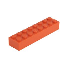 Slika Posamezna kocka 2X8 čisto oranžna 501