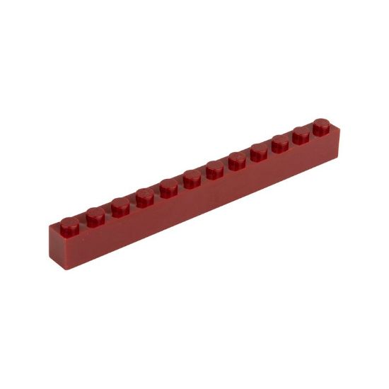 Picture of Loose brick 1X12 brown red 852