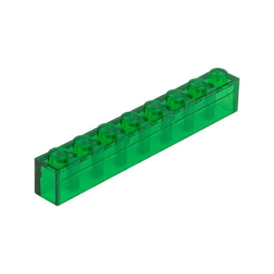 Picture of Loose brick 1X8 signal green transparent 708