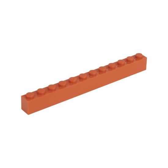 Picture of Loose brick 1X12 pure orange 501