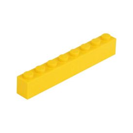 Picture of Loose brick 1X8 traffic yellow 513