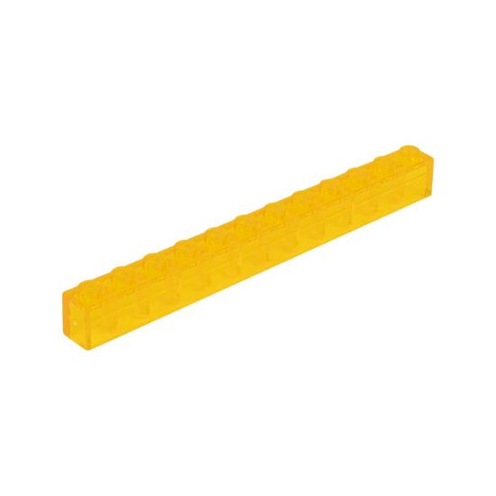 Picture of Loose brick 1X12 traffic yellow transparent 004