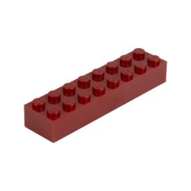 Slika Posamezna kocka 2X8 rjavo rdeča 852