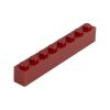 Picture of Loose brick 1X8 brown red 852