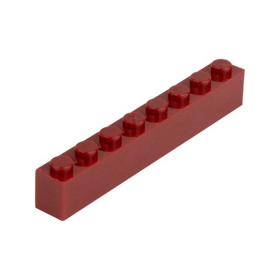 Picture of Loose brick 1X8 brown red 852