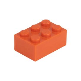 Bild von Lose Baustein 2X3 Reinorange 501