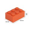 Picture of Loose brick 2X3 pure orange 501