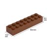 Picture of Loose brick 2X8 signal brown 090