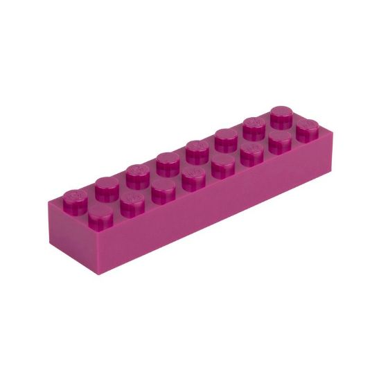Picture of Loose brick 2X8 traffic purple 624
