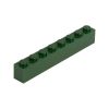 Picture of Loose brick 1X8 moss green 484