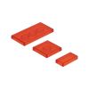 Picture of Tiles (1x2,2x2,2x4)  flame red transparent 224 /bag 1000 pcs