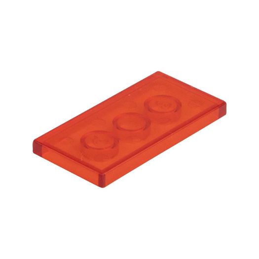 Image de la catégorie Plaques lisses (1x2,2x2,2x4) rouge feu transparente 224 /sachet  1000 pieces 