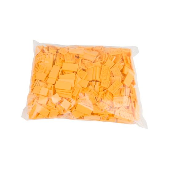 Image de Plaques lisses (1x2,2x2,2x4) jaune melon 242 /sachet  1000 pieces 