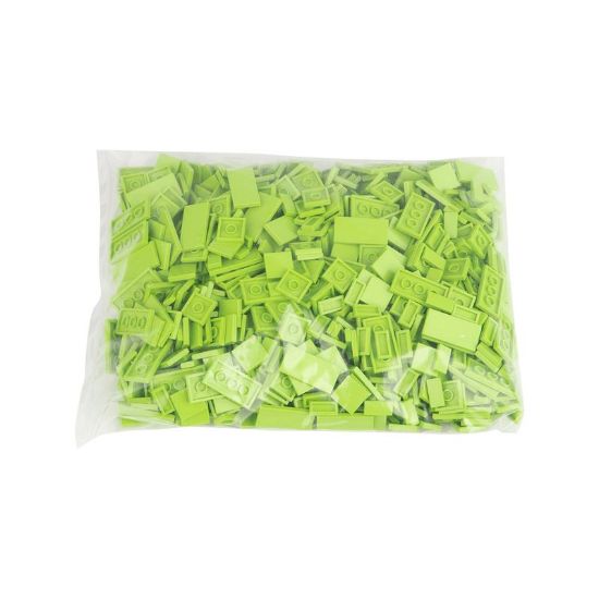 Picture of Tiles (1x2,2x2,2x4) bright green 334 /bag 1000 pcs