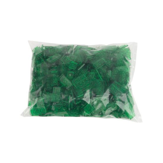 Image de Plaques lisses (1x2,2x2,2x4) vert de sécurité transparente 708 /sachet  1000 pieces 