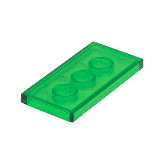 Image de la catégorie Plaques lisses (1x2,2x2,2x4) vert de sécurité transparente 708 /sachet  1000 pieces 