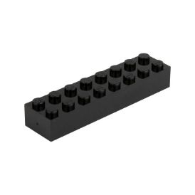 Slika Posamezna kocka 2X8 prometno črna 650