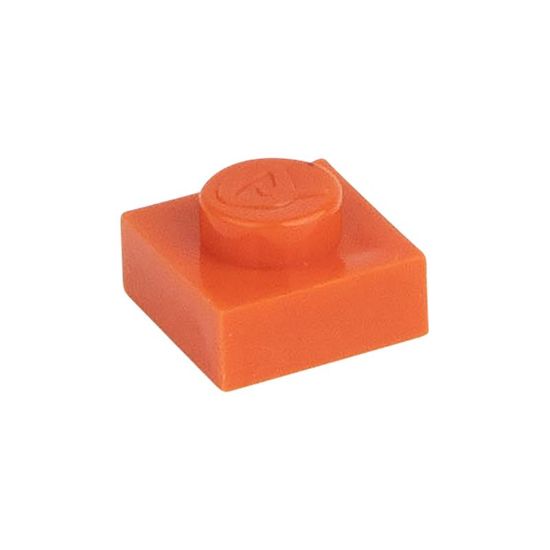 Picture of Loose plate 1X1 pure orange 501