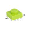 Picture of Loose plate 1X1 bright green 334