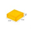 Picture of Loose tile 1x1 traffic yellow transparent 004