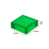Picture of Loose tile 1x1 signal green transparent 708